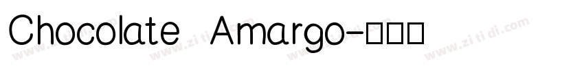 Chocolate Amargo字体转换